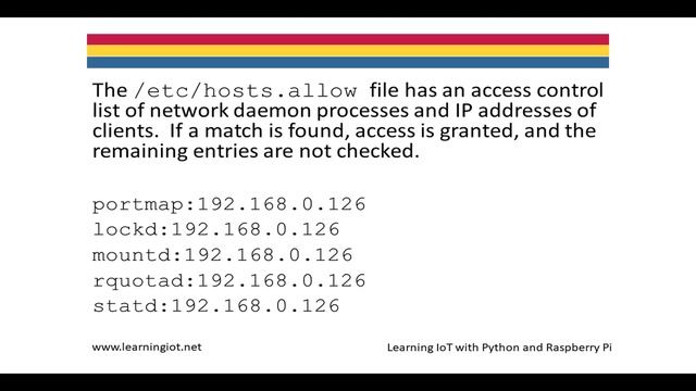 Network File System Lesson.  Supplemental for Learning IoT with Python and Raspberry Pi textbook.