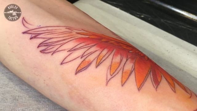 Работа в цвете! Градиент! work with color!#обучениетату #tattoo