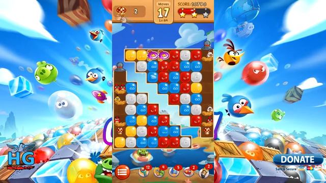 Angry Birds Blast 💥 Level 64 - 3 Stars Walkthrough, No Boosters смотреть онлайн