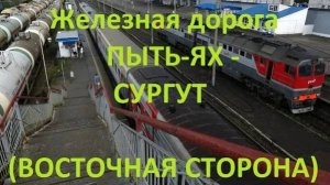 Железная дорога Пыть-Ях - Усть-Юган - Сургут (вид из окна поезда, восточная сторона) (СВЖД)