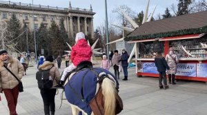 Едем в Николаев на РОЖДЕСТВО! Катаемся на лошади ВЛОГ семья