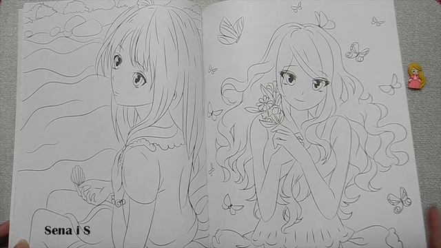 Обзор РАСКРАСКА антистресс МИР АНИМЕ / Coloring Book / World of Anime / SenaiS Art