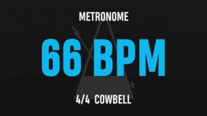 66 BPM 4/4 - Best Metronome (Cowbell)