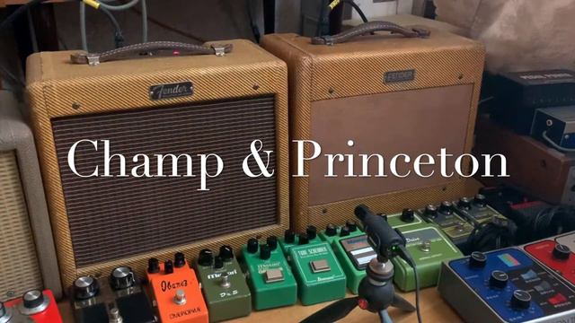Fender Champ '62 and Princetone '53 amps смотреть онлайн