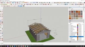 3D макет гараж из блоков 5х7