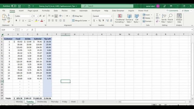 Exp19_Excel_Ch09_CapAssessment_Tips | Exp19 Excel Ch09 Cap Assessment Tips | @MYITLABSolutions653