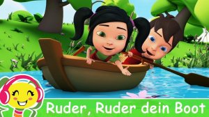 Ruder, Ruder, Ruder dein Boot ⛵ Kinderlieder TV mix