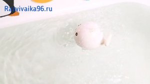 Игрушка для ванной Кит с фонтаном