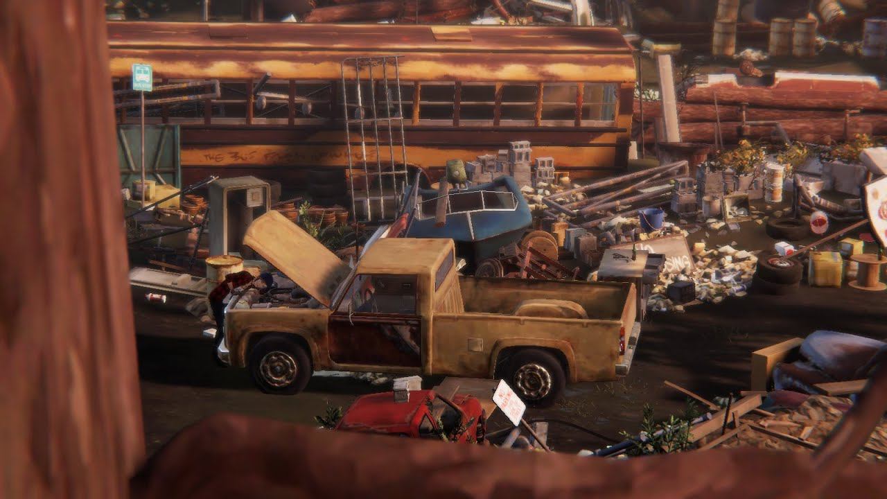 Life Is Strange: Before The Storm ➤ We drive through the junkyard(Гоняем по свалке) №10