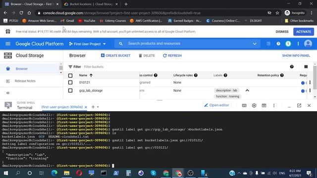 GCP изучаем gsutil смотреть онлайн