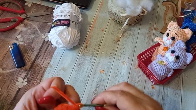 #наталивяжет#амигуруми .Мастер класс\котик  плюшевый .