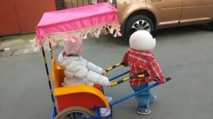 Робот рикша обновленный с детской музыкой и учетом выездов для проката