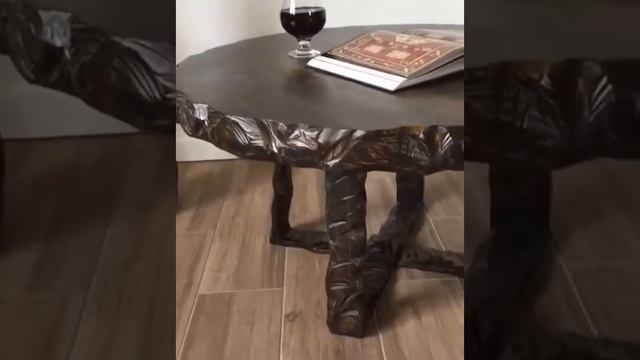 Журнальный стол из слэба тополя "Верона"