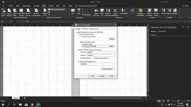Excel Tutorial (Connect To Postgres Database)