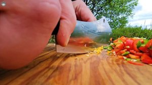 EPIC Fried Chicken with a Rocket Stove   ASMR Cooking & Camping