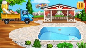 Строительные машинки. часть 32. Бортовой грузовик. Build a House. | ВСЕ ЧАСТИ | Game For Kids