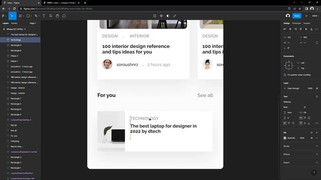 News App Design Using Figma for Beginners  Figma tutorial