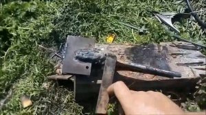 самодельные тормоза со старых клещей для мотобуксировщика караката