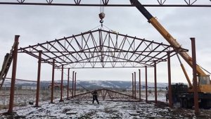 #Ангар Строительство ангара 12x65x5