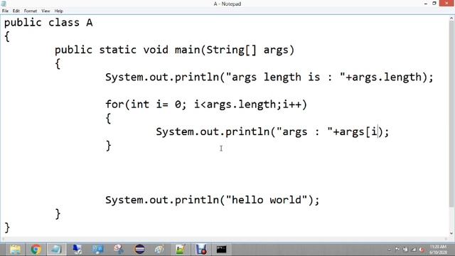 ?JAVA - What is command line arguments in java | How to use command line arguments in java | Telugu