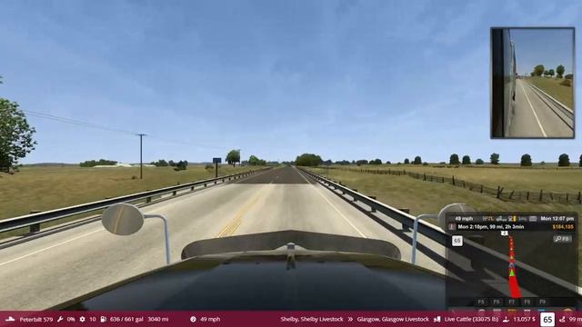 American Truck Simulator- Bulldog trucking-1.49 BETA-ATS Expansion- Cattle haul смотреть онлайн