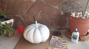 Як ми задекорували гарбуз в техніці "Декупаж"?decor рumpkin