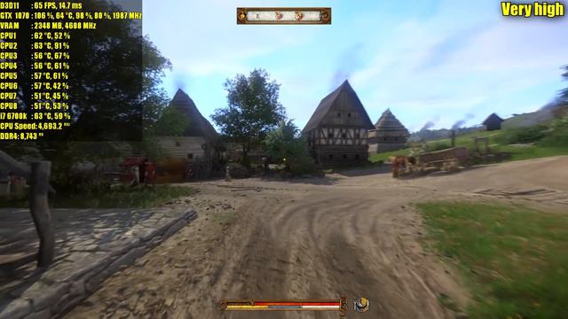 Kingdom Come Deliverance GTX 1070 | 1080p Maxed Out - Ultra High - Very High | FRAME-RATE TEST смотреть онлайн
