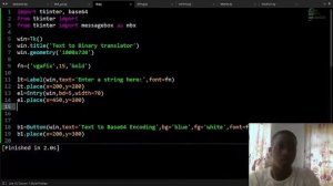 Python Programming Tutorial Text to binary translator GUI