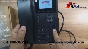 Fanvil X3SP V2 IP Phone Set Setup-Configuration- Asa Technologybd