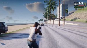 GTA San Andreas Remake - Unreal Engine 5 Police Chase Gameplay Concept Demo made with GTA 5 PC Mods