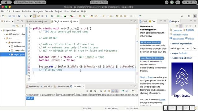 Java Logic Operators: What are they and how to use them | Ku baro Java Af-Somali