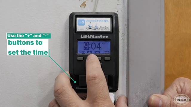 How to Set the Time of a LiftMaster Wall Control смотреть онлайн