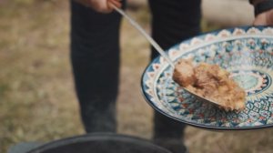 Новый узбекский чугунный казан 12 л с треногой