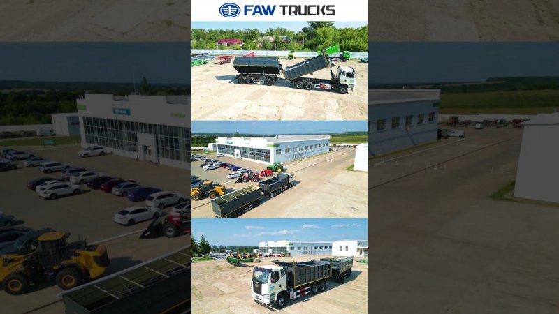 dump truck FAW J6 + trailer work ready  Technodom LLC