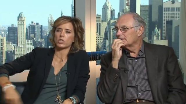 Tea Leoni and Alan Alda Tower Heist interview смотреть онлайн