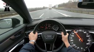 ? Audi A6 C8 2.0 TDI Top Speed & Acceleration on German Autobahn