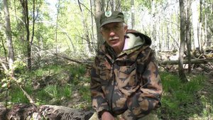 Один на промысле в глухой тайге.