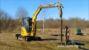 Секрет быстрого монтажа свай. Свайно-винтовой фундамент для СИП-дома