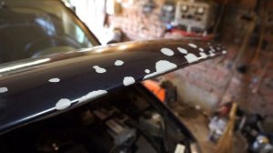 Ремонт сколов, покраска капота Lada Kalina