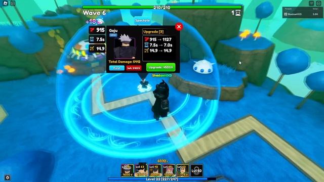 Gojo (Goju) Showcase - Anime Adventures [Roblox] смотреть онлайн