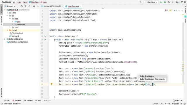 iText 7 bold, italic, underline font | смотреть онлайн