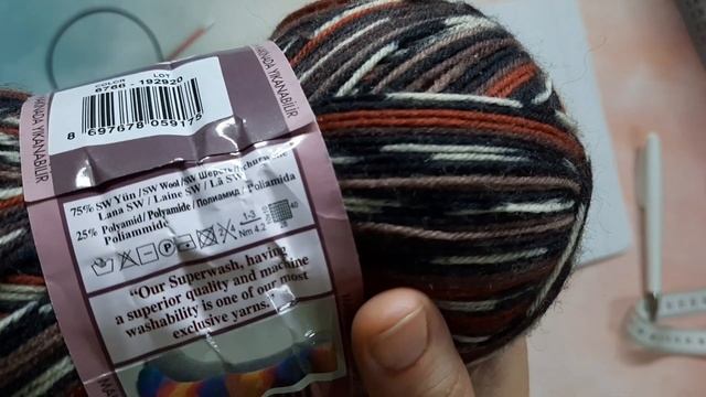 3 старт Шапка спицами из пряжи Alize Superwash/шапка из носочной пряжи/Вязальные триостарты 3 старт