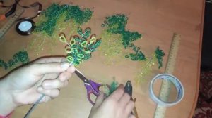 Мастер-Класс Дерево из бисера своими руками // Master Class DIY Wood Bead А4