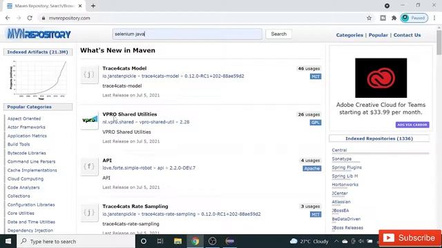 Configure selenium WebDriver with maven || maven dependency for selenium ||