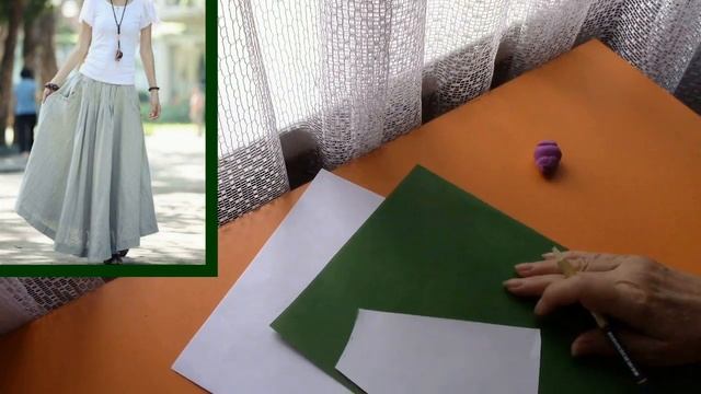 Юбка макси с группой складок Моделируем юбку смотреть онлайн