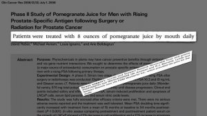 Pomegranate vs. Placebo for Prostate Cancer