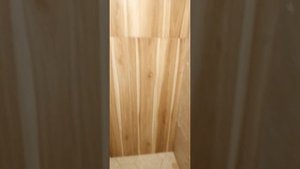 Укладка керамогранита 60х60, 20х120. Душевой поддон, запил под 45°.