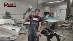 Обучение грунтованию деталей, нанесение акрилового грунта наполнителя.