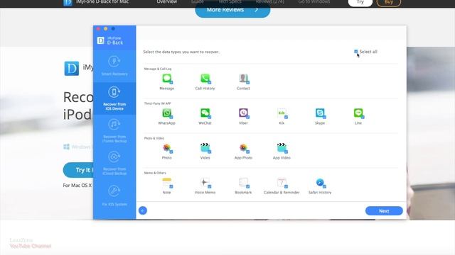 Восстановление данных на iOS (iPhone, iPad) - iMyPhone D-Back смотреть онлайн