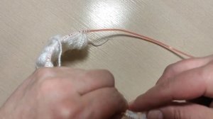 Свитер из мохера косами